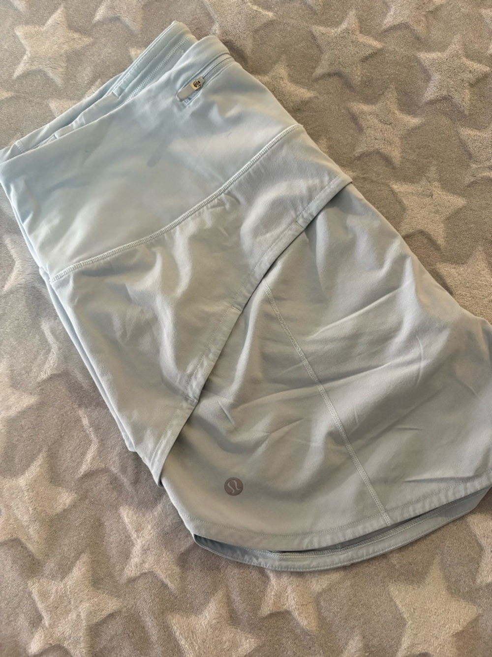 Lululemon Light Blue speed up shorts
